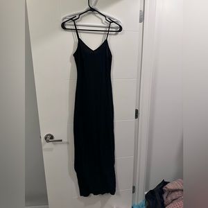 American Apparel Simple black Maxi dress